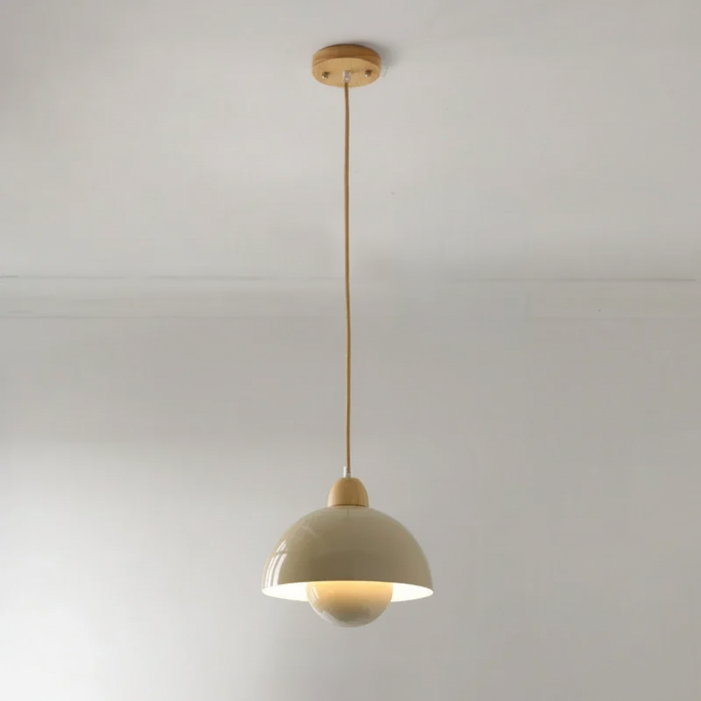 Clean cream pendant light