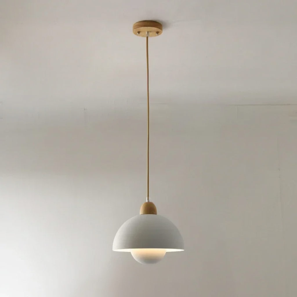 Clean white pendant light