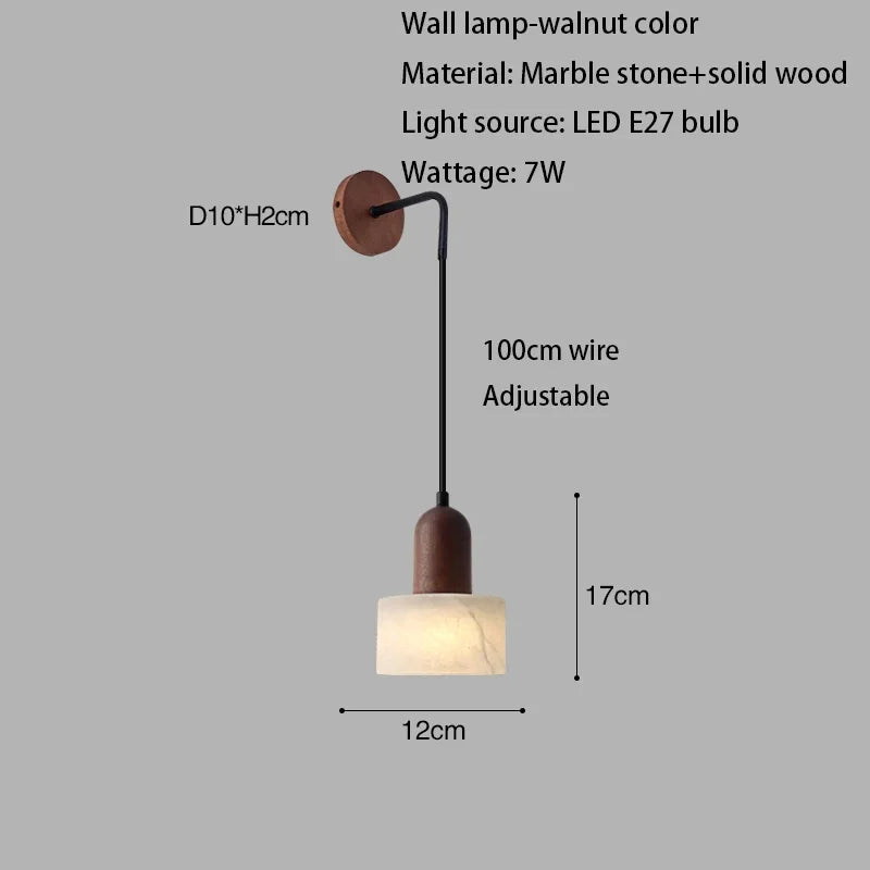 Marble White Stone Wall Lamp