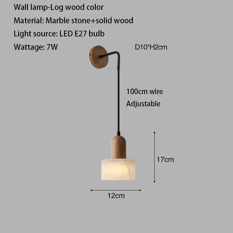 Marble White Stone Wall Lamp
