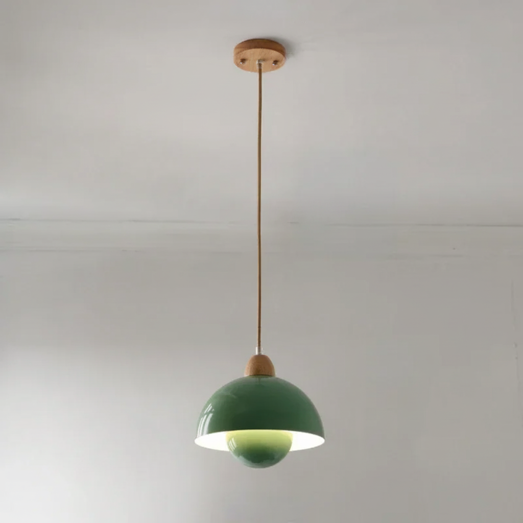 Clean green pendant light