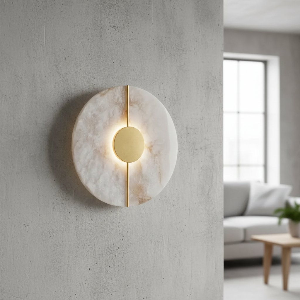 Luxury Natural Marble Wall Light